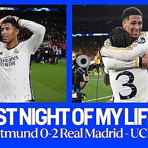 REACTION: Jude Bellingham reacts after Real Madrid win the Champions League against Dortmund  - YouTube