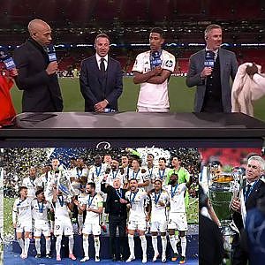 Jose Mourinho &amp; Thierry Henry Reacts To Real Madrid UCL TrophyBellingham Carlo &amp; Courtois Interview - YouTube