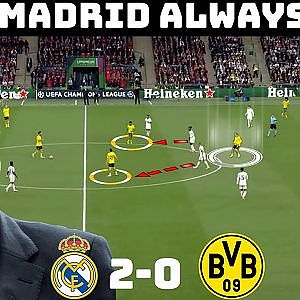 How Madrid Won Their 15th UCL | Tactical Analysis : Real Madrid 2-0 Dortmund - YouTube