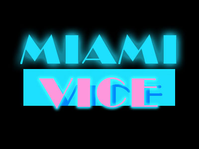 Miami Vice font? - forum